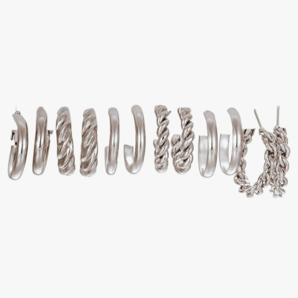 6 pairs of hoops